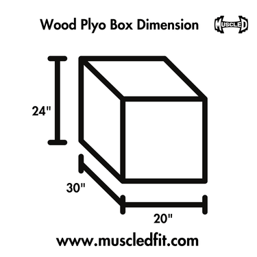 Muscle D Plyo Box(L x W x H: 30